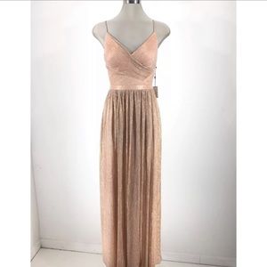 Laundry by Shelli Segal Gold Pink Evening Dress